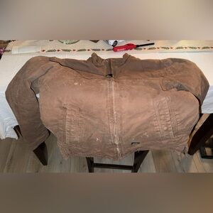 Berne Washed Duck Flannel-Lined Work Jacket (Driftwood)